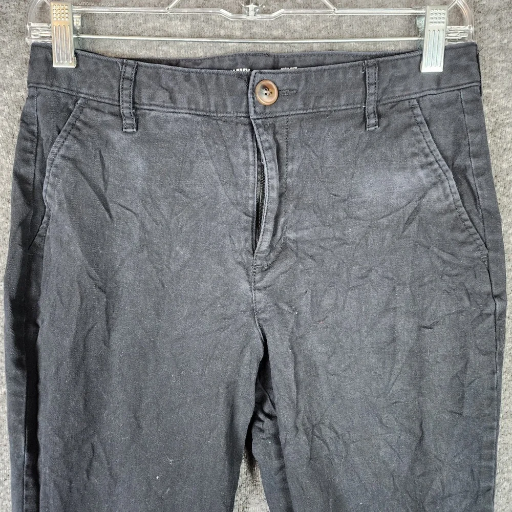 Old Navy Pants Womens 6 High Rise Skinny Black Adjustable Waist EUC